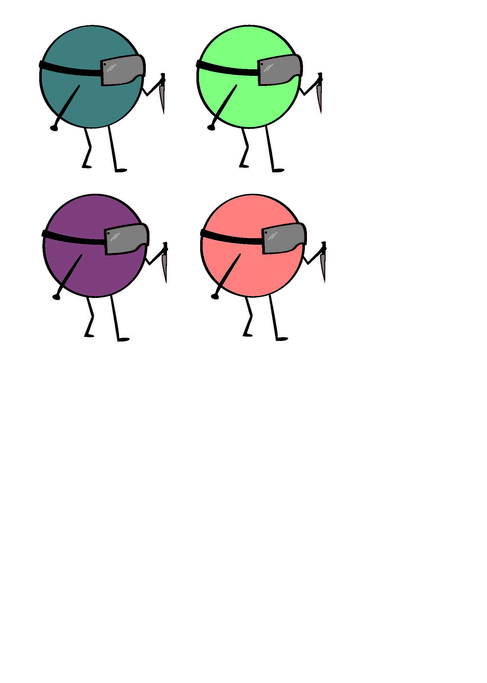 Mascotte NIFFF en 4 couleurs