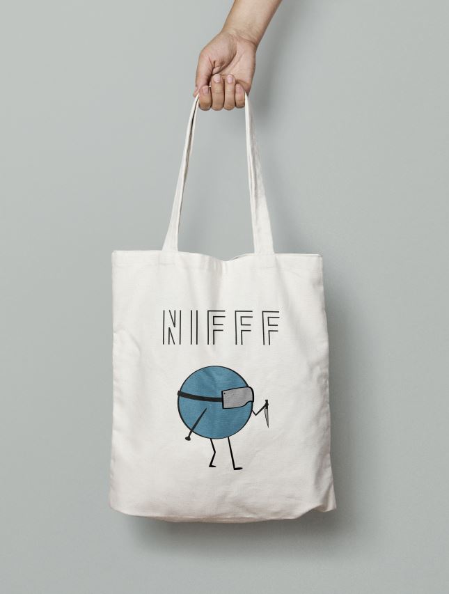 Mockup tote bag mascotte NIFFF